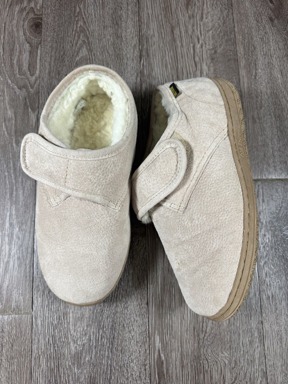 Old Friend Step In Sheepskin Tan Slippers Booties / Men’s Size 10 5E